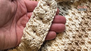 How to Crochet Bag Handles  Cluster Stitch [upl. by Notsahc86]