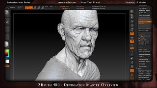 ZBrush 4R3  Decimation Master Overview [upl. by Frey]