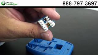 How To Terminate Cat6A Keystone Jacks  DIY Video [upl. by Uol]