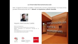 CONSTRUCCION TIERRA Y BIOMATERIALES [upl. by Nnylharas]