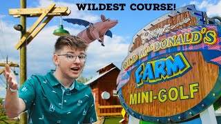 CRAZIEST Mini Golf in Tennessee  Ripleys Old Macdonald’s Farm [upl. by Hinze]