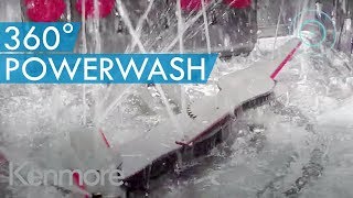 360° PowerWash Plus Technology  Kenmore Elite 24quot BuiltIn Dishwasher [upl. by Catharina]