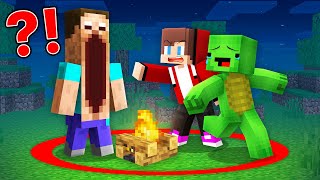 JJ and Mikey Survive 100 Days inside the Circle Zone  Maizen Parody Video in Minecraft [upl. by Evie]