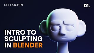 Blender Sculpting Tutorial for Beginners  Stylized Head Sculpt Blender Tutorial [upl. by Egroeg970]