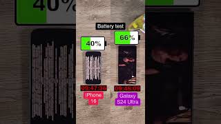 The iPhone 16 has a great battery life but how does it compare with the Samsung Galaxy S24 Ultra [upl. by Couture]