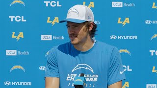 Justin Herbert On Injury Update vs Steelers  LA Chargers [upl. by Eelymmij]