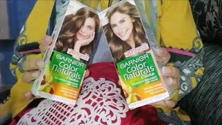 Garnier hair color reviews Worth buying or Not Best for grey hair coverage  shade 6 amp 61 review [upl. by Aekin]