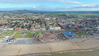 400ft Above Rhyl Sea Defence Starts On Beach [upl. by Micah]