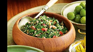 How to make Tabouli Salad  Abu Talibs Kitchen [upl. by Hawger119]