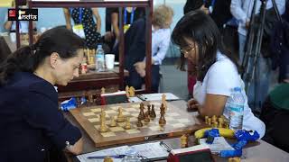 Dramatic final game Ju Wenjun vs Kosteniuk for gold medal  Batumi Olympiad 2018  Russia vs China [upl. by Debera]