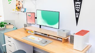 iPad Desk Setup amp Home Office Tour 2023 [upl. by Richarda]