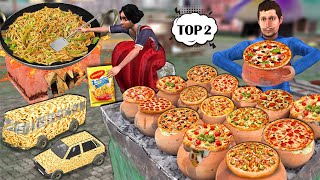 Garib Ka Maggie Noodles Vehicles Vs Matka Pizza Wala Street Food Hindi Kahani Hindi Moral Stories [upl. by Ayekat]