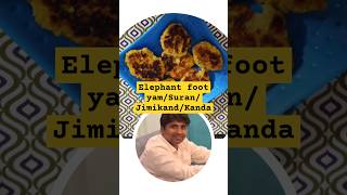 How to make Elephant foot yamSuranJimikandKand Recipehealthyfoodindianveganshorts [upl. by Noyk]