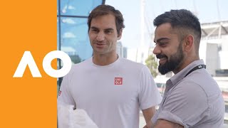 Roger Federer meets Virat Kohli  Australian Open 2019 [upl. by Duston]