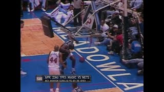 Shaquille ONeal Breaks the backboard [upl. by Aicirtam]