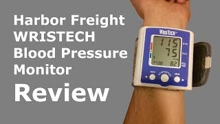 Harbor Freight Blood Pressure Monitor Review [upl. by Ellenehc127]