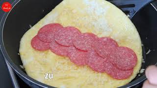 so ein leckeres FRÜHSTÜCK hast Du noch nie gegessen  Tortilla Wraps mit Füllung  Rezept [upl. by Nabala429]