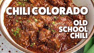 Chili Colorado Recipe Old School Chili [upl. by Qirat]