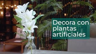 Consejos para decorar con plantas y flores artificiales  Hogar en Verdecora [upl. by Hullda]