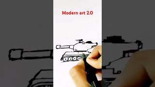 Tank drawing yt video youtube art drawing vtuber amazing vlog modern art viral videos MA [upl. by Moureaux]