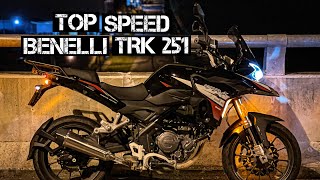 Top Speed Benelli TRK251 [upl. by Niltac]