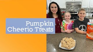 Pumpkin Spice Cheerio Treats  Pumpkin Spice Dessert [upl. by Jerald690]