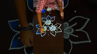 Simple Rangoli Design for 5×3 Dots [upl. by Karilynn]