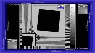 AVS HD 709 Basic Test Patterns  Color and Overscan [upl. by Aicelav]