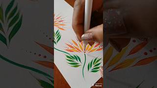 Easy Flowers Painting  Acrylic painting  Satisfying painting ideas  Simple Flowers Painting [upl. by Atsirt]