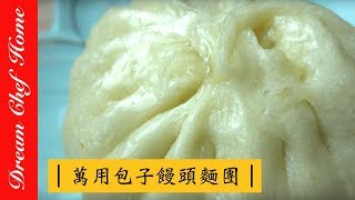 【夢幻廚房在我家】基礎肉包萬用麵糰配方不藏私！萬用包子饅頭麵皮大公開，老師傅的配方第一集麵團篇 How to make Basic Dough for Chinese buns ep1 [upl. by Thanh]