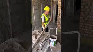 How to do perfect plaster on blocks construction plaster plasteronblocks plasterer [upl. by Ahsiadal970]