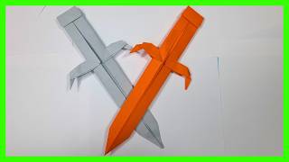 ⩥ Cómo hacer ESPADAS de ORIGAMI [upl. by Offen960]