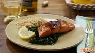 How to Make Salmon with Brown Sugar Glaze  Salmon Recipes  Allrecipescom [upl. by Ayidah596]