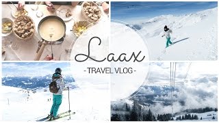 WINTER FUN in LAAX  SCHWEIZ  Travel Vlog [upl. by Nosnek]