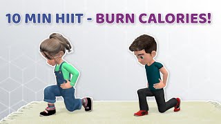 10 MIN HIIT WORKOUT FOR KIDS Burn calories [upl. by Bald403]