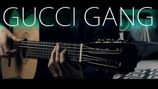 Lil Pump  Gucci Gang ⎪Fingerstyle guitar cover [upl. by Vinn]