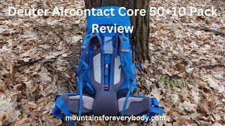 Excellent Pack Deuter Aircontact Core 50  10 Review [upl. by Aneed414]