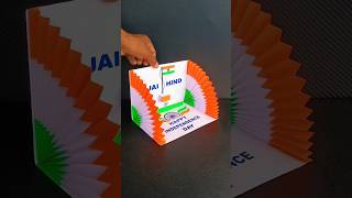 🇮🇳 15 August Greeting Card Making 🇮🇳  Paper Craft shorts trending viral [upl. by Margareta184]