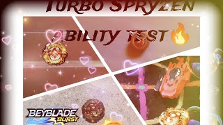 Turbo Spryzen ability test 🔥 ‎BATTLEBLADERS beyblade beybladeburtsdb battlebladers [upl. by Sotos]