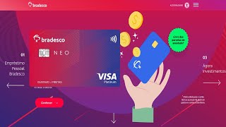 Bradesco Visa Neo Platinumsaiba como ter o seu com zero anuidade [upl. by Yrehc]