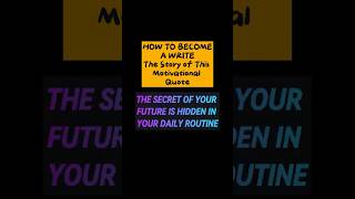 How To Become A Writer  Motivational Story [upl. by Kciredohr]