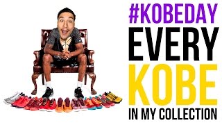 KOBEDAY Every Kobe Shoe in my Collection [upl. by Norreht]