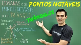 TRIÂNGULOS  EXERCÍCIOS SOBRE PONTOS NOTÁVEIS [upl. by Hailey]