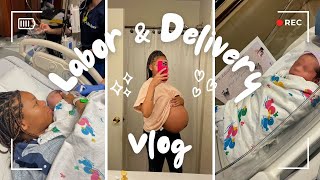 LABOR amp DELIVERY VLOG  Induced At 40 Weeks  My Labor Experience [upl. by Pederson]