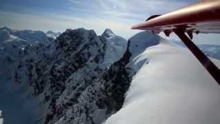 1 Minute Film Landing Kahiltna Glacier [upl. by Rese]