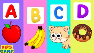 Learn ABC With Alphabet Song  Phonics Song  Nursery Rhymes For Kids  KidsCamp [upl. by Arahas]