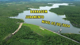 NIVEL BARRAGEM DE JURAMENTO 05022024 [upl. by Tallbott418]