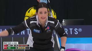 Draw 17  2022 Scotties Tournament of Hearts  Crawford NB vs Einarson CA [upl. by Woodhouse]