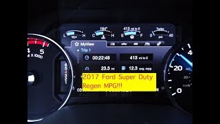 2017 Ford Super Duty PSD Regen Cycle MPG Test [upl. by Annor251]