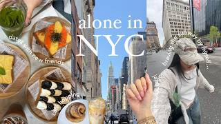 alone in NEW YORK CITY 🏙️  what i eat exploring the city  subway surfin’ [upl. by Sib]